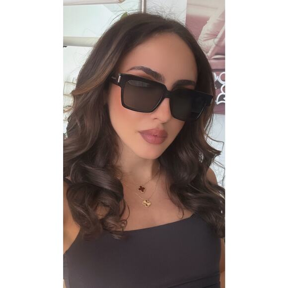 NEW Saint Laurent SL732 Vadim Black Square Sunglasses - Picture 2 of 11